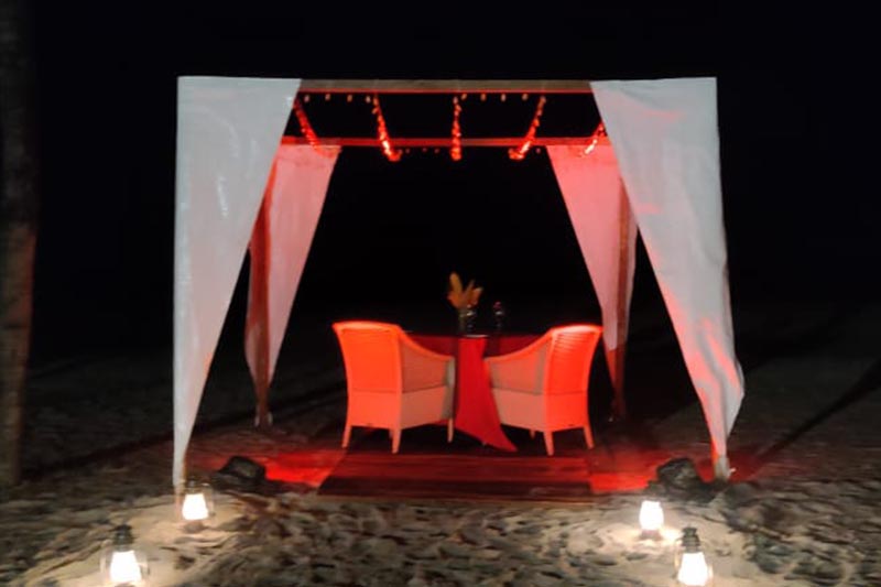 Best Candle Light Dinner Setups in Goa for Couples | Best Selling Setup at Calangute Goa