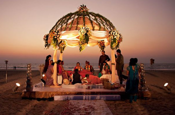 book beach weddings, north indian weddings, nri weddings, goa style theme weddings