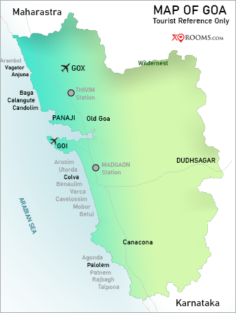 Map of Goa